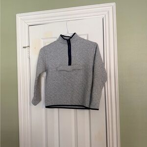 Janie and Jack Gray Half-Zip Boys Sweater